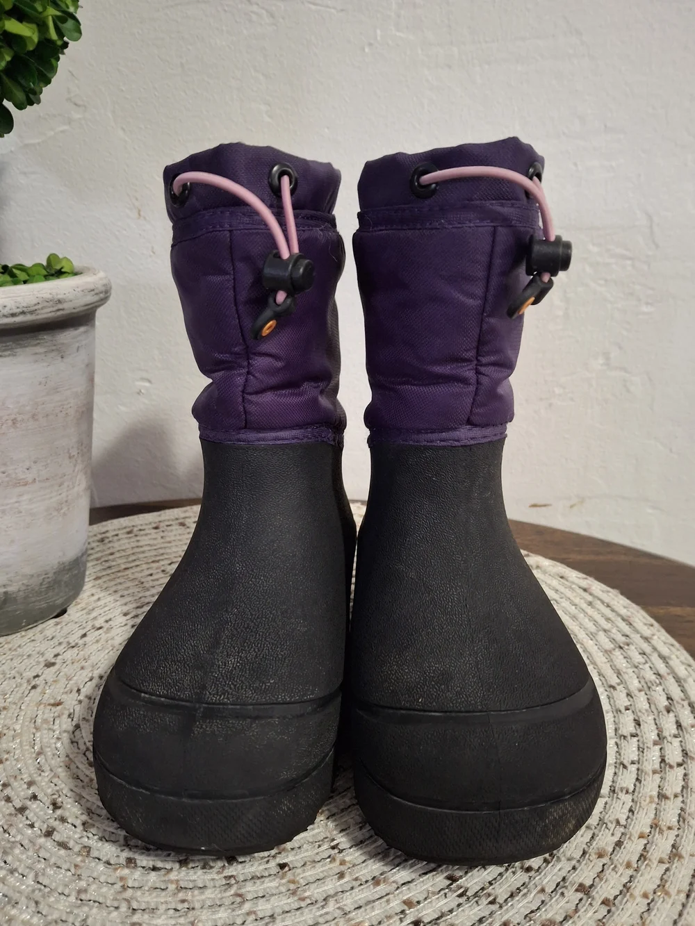 Kid's Bogs Purple Winter Snow Shell Boots